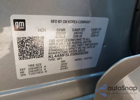 2025 Buick Encore Gx Avenir Fwd z USA, uszkodzony, nr VIN KL4AMFSL0SB008295